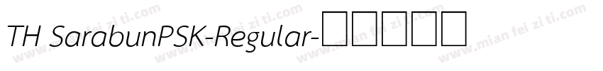 TH SarabunPSK-Regular字体转换